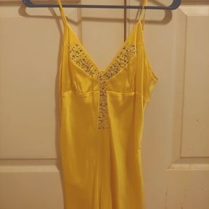 Silk yellow top